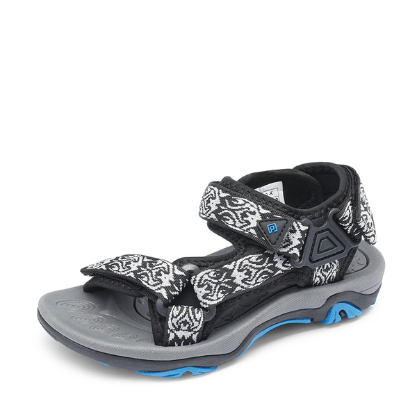 Boys and Girls Strap Sports Sandals - BLACK BLUE -  0